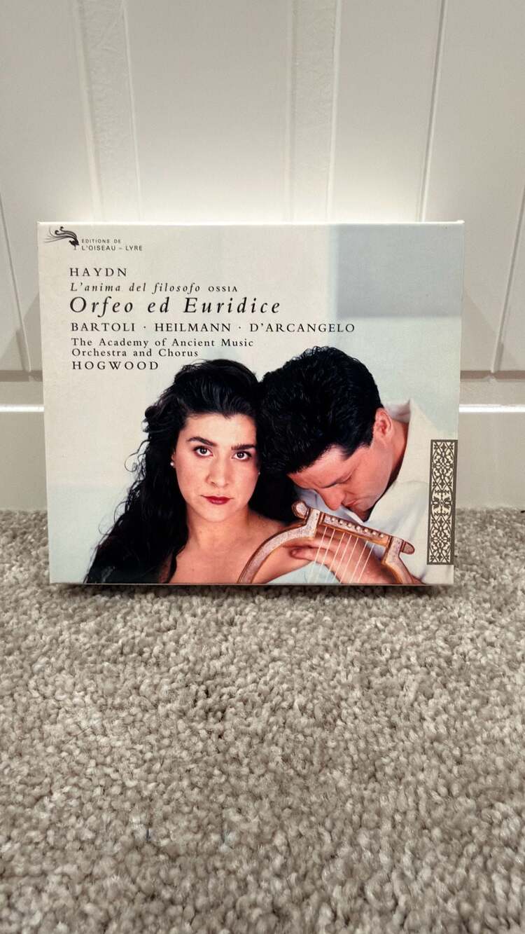 Haydn: Orfeo ed Euridice - Bartoli, Heilmann, Aam, Hogwood 2 CD Set